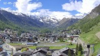 Archiv Foto Webcam Zermatt: Blick auf das Dorf 09:00