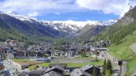 Archiv Foto Webcam Zermatt: Blick auf das Dorf 09:00