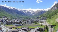 Archiv Foto Webcam Zermatt: Blick auf das Dorf 11:00