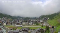 Archiv Foto Webcam Zermatt: Blick auf das Dorf 07:00
