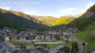 Archiv Foto Webcam Zermatt: Blick auf das Dorf 06:00
