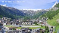Archiv Foto Webcam Zermatt: Blick auf das Dorf 07:00