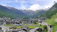 Archiv Foto Webcam Zermatt: Blick auf das Dorf 11:00
