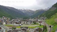Archiv Foto Webcam Zermatt: Blick auf das Dorf 05:00