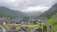 Archiv Foto Webcam Zermatt: Blick auf das Dorf 07:00