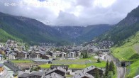 Archiv Foto Webcam Zermatt: Blick auf das Dorf 15:00