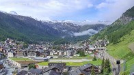Archiv Foto Webcam Zermatt: Blick auf das Dorf 07:00