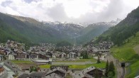 Archiv Foto Webcam Zermatt: Blick auf das Dorf 15:00