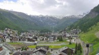 Archiv Foto Webcam Zermatt: Blick auf das Dorf 17:00