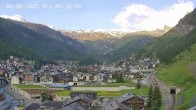 Archiv Foto Webcam Zermatt: Blick auf das Dorf 05:00