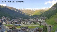Archiv Foto Webcam Zermatt: Blick auf das Dorf 06:00