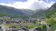 Archiv Foto Webcam Zermatt: Blick auf das Dorf 11:00