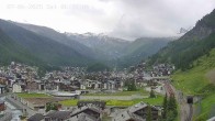 Archiv Foto Webcam Zermatt: Blick auf das Dorf 05:00