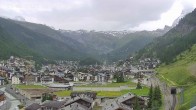 Archiv Foto Webcam Zermatt: Blick auf das Dorf 07:00