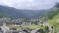 Archiv Foto Webcam Zermatt: Blick auf das Dorf 09:00