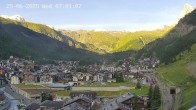 Archiv Foto Webcam Zermatt: Blick auf das Dorf 06:00