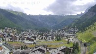 Archiv Foto Webcam Zermatt: Blick auf das Dorf 15:00