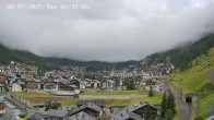 Archiv Foto Webcam Zermatt: Blick auf das Dorf 05:00