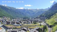Archiv Foto Webcam Zermatt: Blick auf das Dorf 15:00
