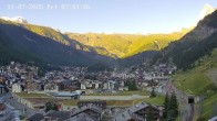 Archiv Foto Webcam Zermatt: Blick auf das Dorf 06:00