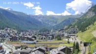 Archiv Foto Webcam Zermatt: Blick auf das Dorf 11:00