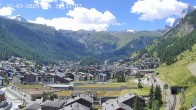 Archiv Foto Webcam Zermatt: Blick auf das Dorf 11:00