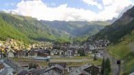 Archiv Foto Webcam Zermatt: Blick auf das Dorf 17:00