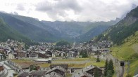 Archiv Foto Webcam Zermatt: Blick auf das Dorf 13:00