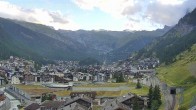 Archiv Foto Webcam Zermatt: Blick auf das Dorf 19:00