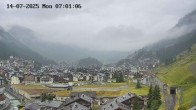 Archiv Foto Webcam Zermatt: Blick auf das Dorf 06:00