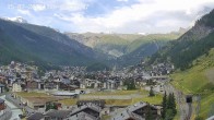 Archiv Foto Webcam Zermatt: Blick auf das Dorf 07:00