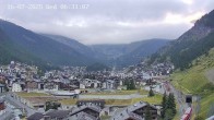 Archiv Foto Webcam Zermatt: Blick auf das Dorf 05:00