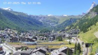 Archiv Foto Webcam Zermatt: Blick auf das Dorf 11:00