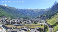 Archiv Foto Webcam Zermatt: Blick auf das Dorf 15:00