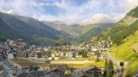 Archiv Foto Webcam Zermatt: Blick auf das Dorf 08:00