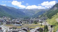 Archiv Foto Webcam Zermatt: Blick auf das Dorf 11:00