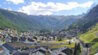 Archiv Foto Webcam Zermatt: Blick auf das Dorf 15:00