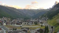 Archiv Foto Webcam Zermatt: Blick auf das Dorf 21:00