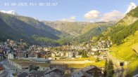 Archiv Foto Webcam Zermatt: Blick auf das Dorf 07:00