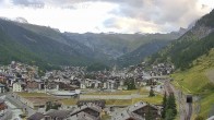 Archiv Foto Webcam Zermatt: Blick auf das Dorf 20:00