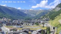 Archiv Foto Webcam Zermatt: Blick auf das Dorf 09:00