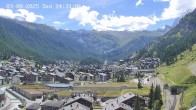Archiv Foto Webcam Zermatt: Blick auf das Dorf 13:00
