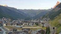 Archiv Foto Webcam Zermatt: Blick auf das Dorf 05:00