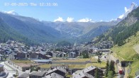 Archiv Foto Webcam Zermatt: Blick auf das Dorf 11:00