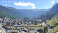 Archiv Foto Webcam Zermatt: Blick auf das Dorf 15:00