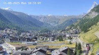 Archiv Foto Webcam Zermatt: Blick auf das Dorf 09:00
