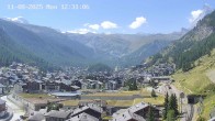 Archiv Foto Webcam Zermatt: Blick auf das Dorf 11:00