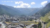 Archiv Foto Webcam Zermatt: Blick auf das Dorf 13:00