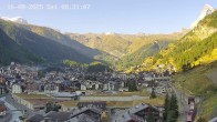 Archiv Foto Webcam Zermatt: Blick auf das Dorf 07:00