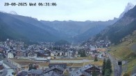 Archiv Foto Webcam Zermatt: Blick auf das Dorf 05:00